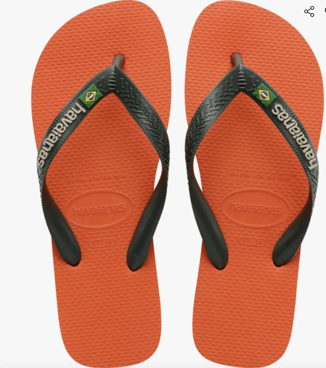 4110850  BRAZIL LOGO FLIP FLOPS