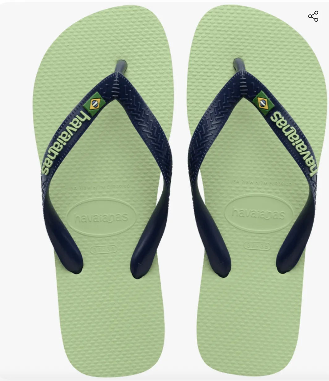4110850  BRAZIL LOGO FLIP FLOPS