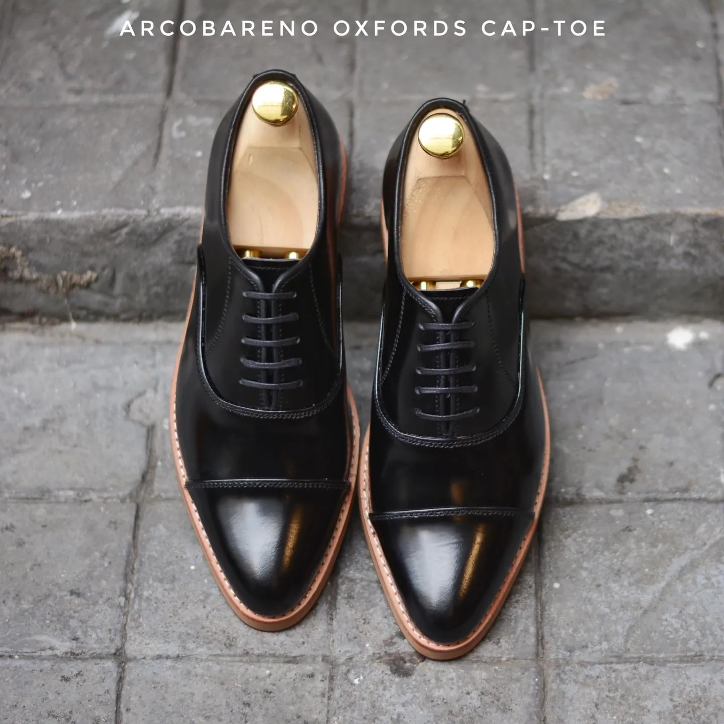 502-1 Oxford PianoBlack x Wooden Soles