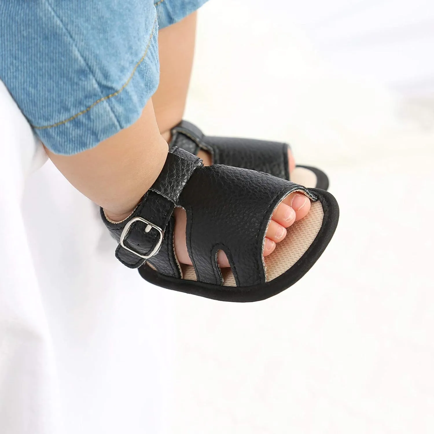 Baby Boys Girls Sandals Open-Toe Soft Rubber Sole Outdoor Shoes for Toddler Infant First Slipper Boot for Toddler