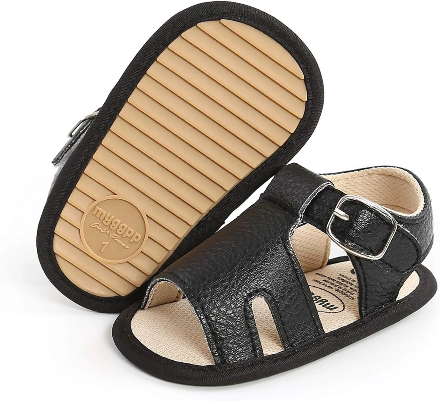 Baby Boys Girls Sandals Open-Toe Soft Rubber Sole Outdoor Shoes for Toddler Infant First Slipper Boot for Toddler