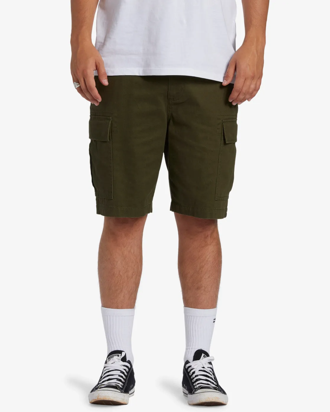 Billabong Men's Combat Cargo Shorts Military ABYWS00207_MIL