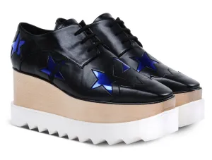 Black Elyse Brushed Star Shoes