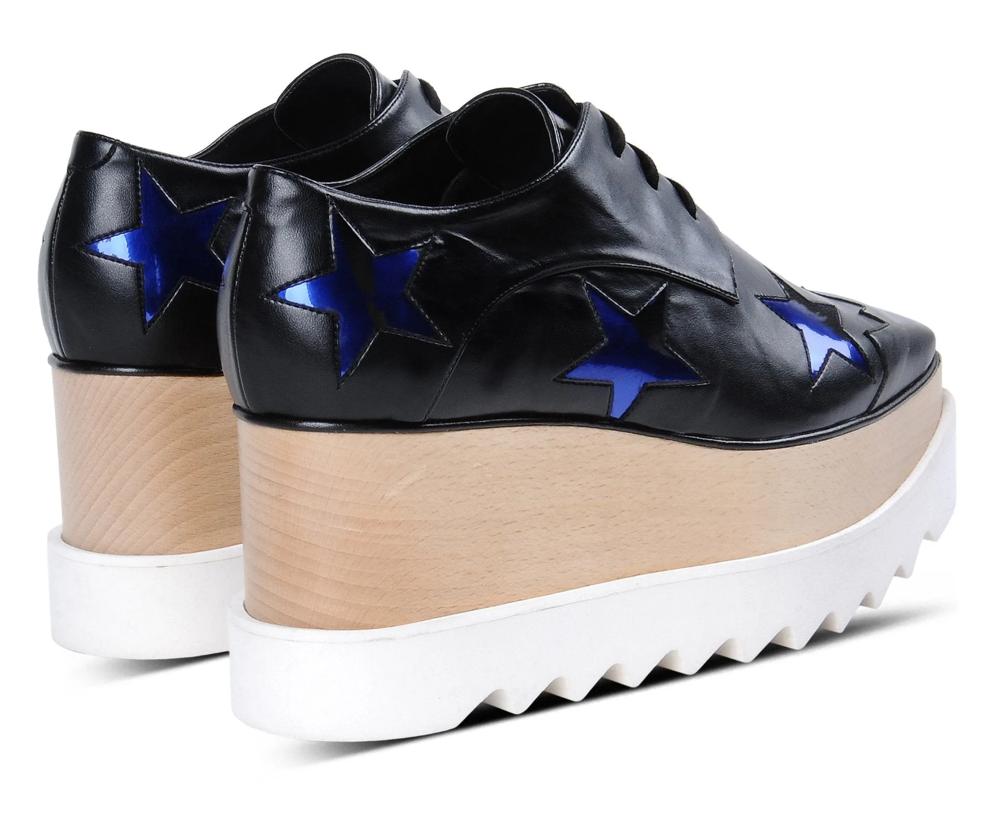 Black Elyse Brushed Star Shoes