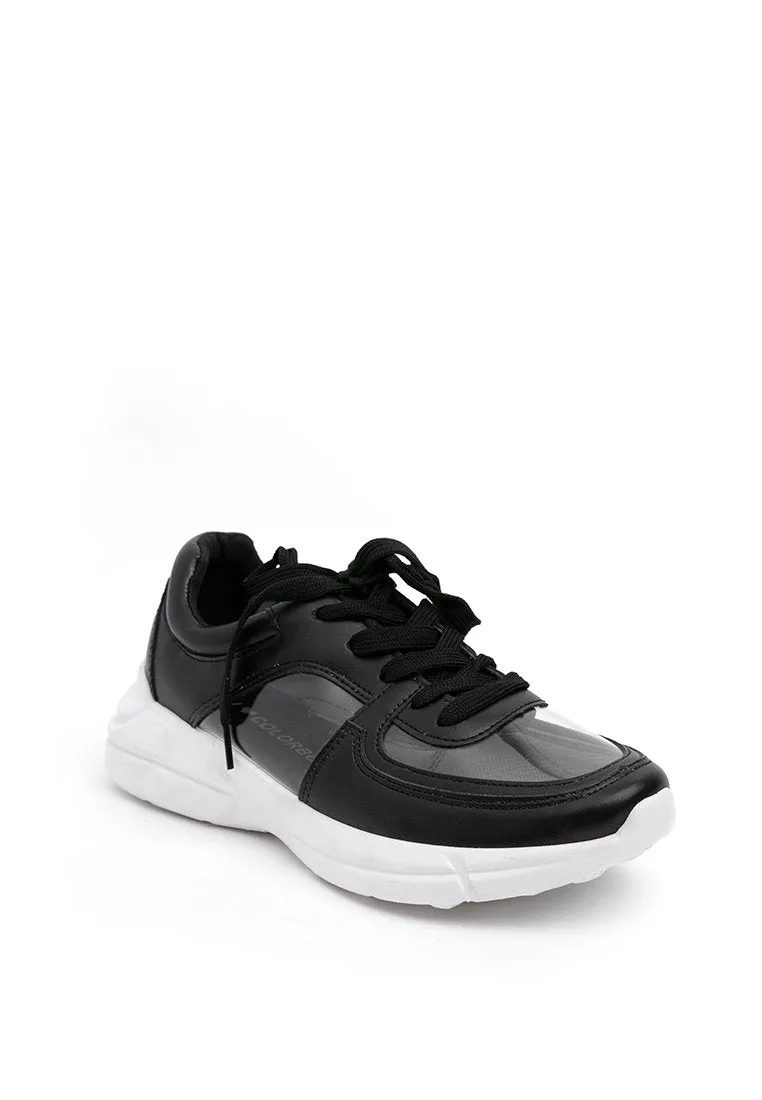 Black Transparent Sporty Shoes