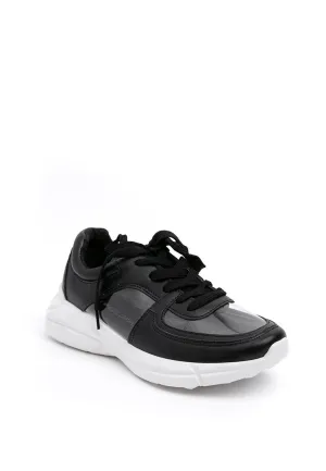 Black Transparent Sporty Shoes
