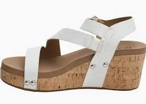 Corky's Rain Check wedges in ivory