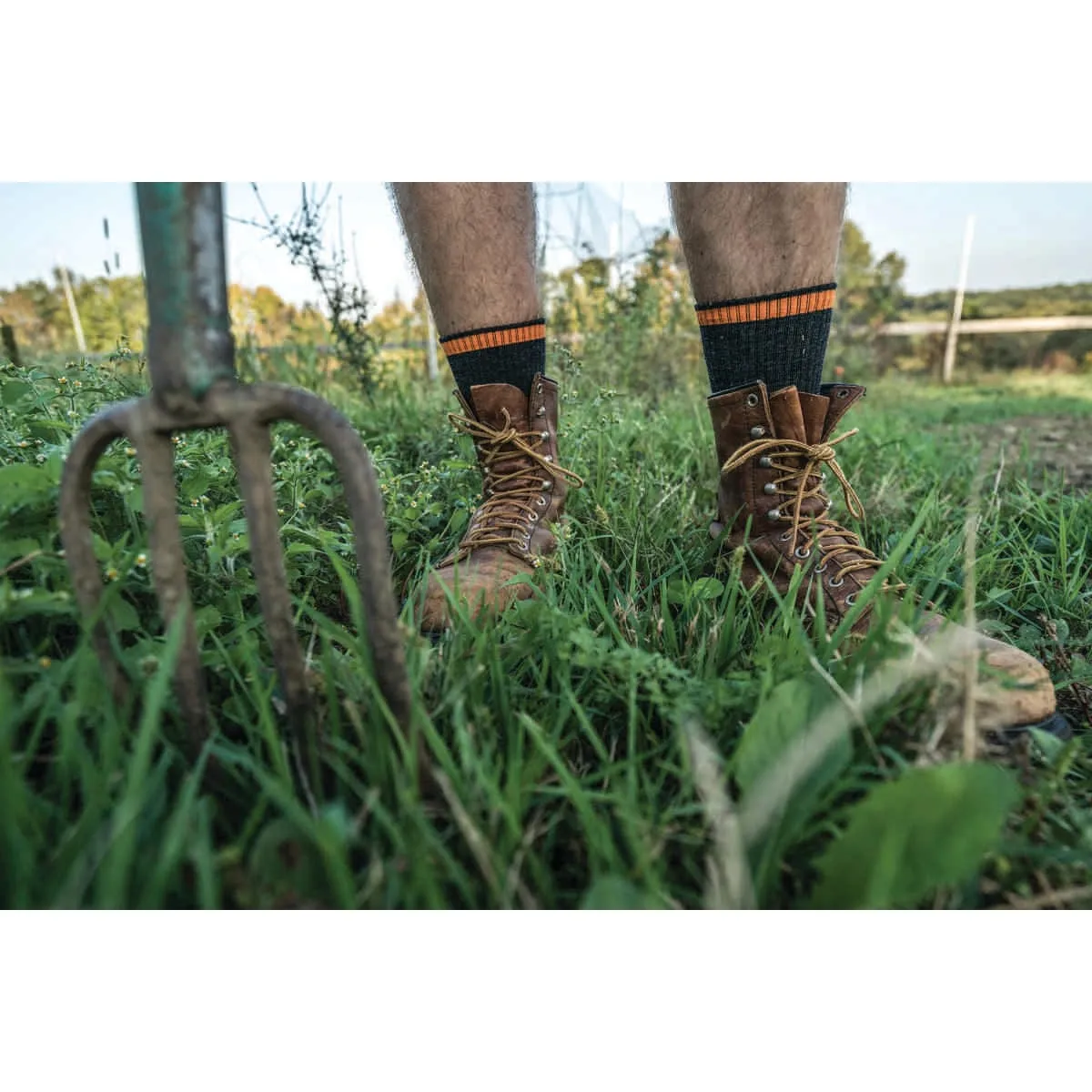 Darn Tough Men's Steely Full Cushion Micro Crew Socks