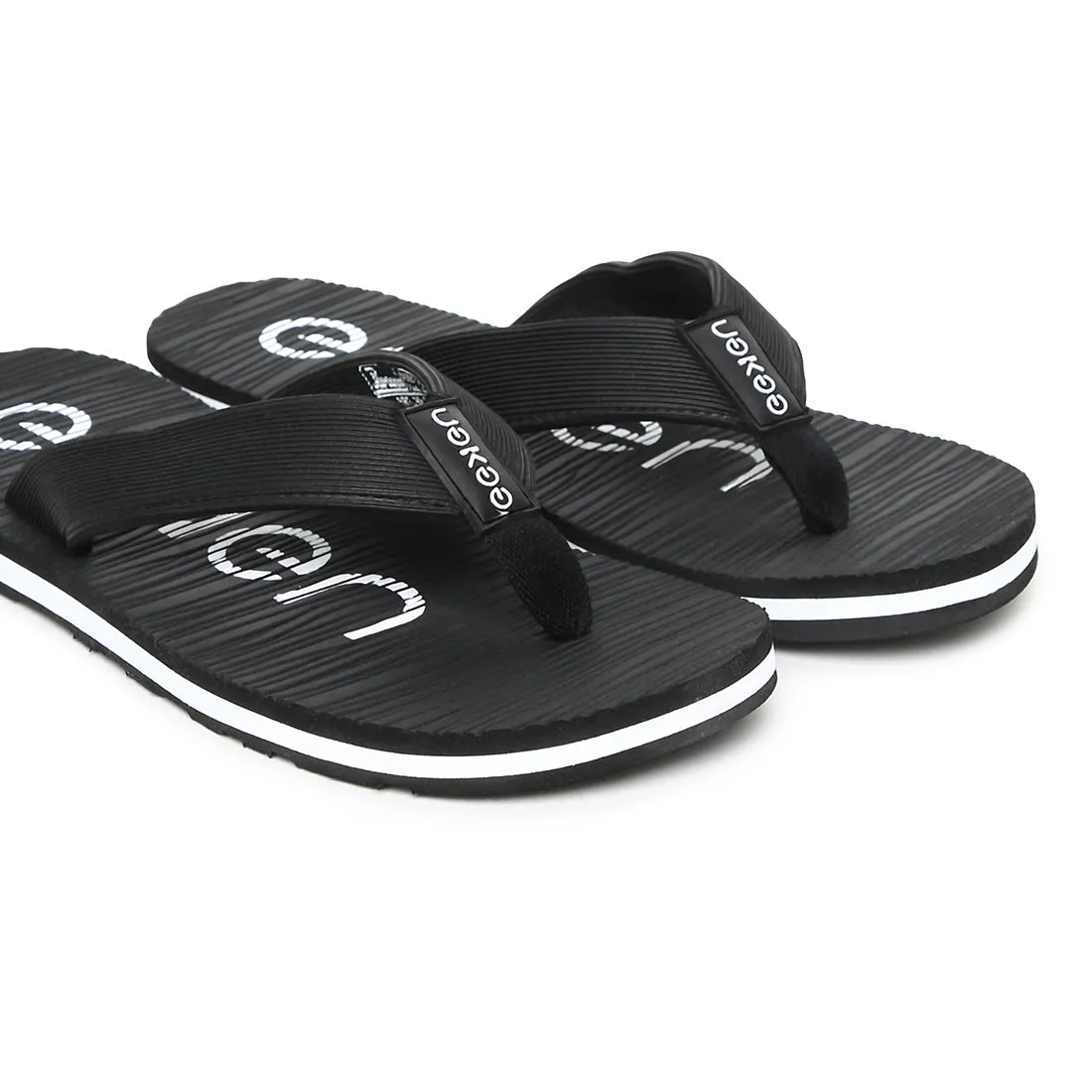 Eeken EFBG3025 Black Everyday Flip Flops For Men