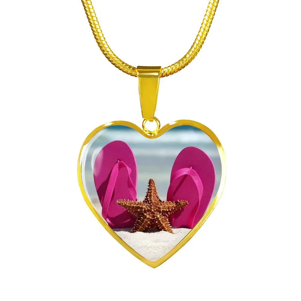 Flip Flops & Starfish Necklace