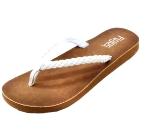 Flojos Womens Sky White Tan