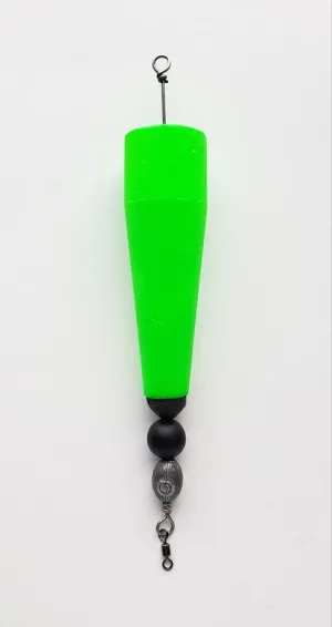 Four Horsemen Tackle Concave Popper Cork Green 4" 1pk