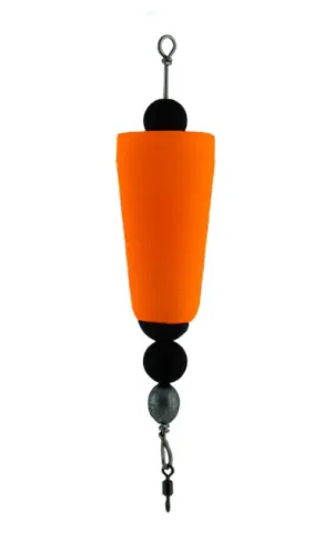 Four Horsemen Tackle Concave Popper Cork Orange 3" 1pk