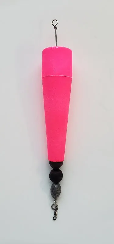 Four Horsemen Tackle Concave Popper Cork Pink 5" 1pk