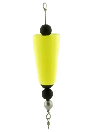 Four Horsemen Tackle Concave Popper Cork Yellow 3" 1pk