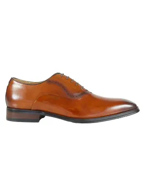 Geneva Oxford Shoes - Tan Brown