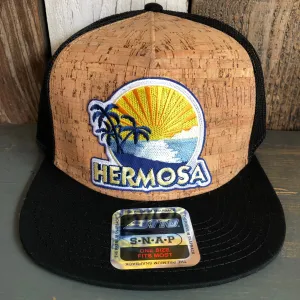 Hermosa Beach FIESTA Premium Cork Trucker Hat (Black)