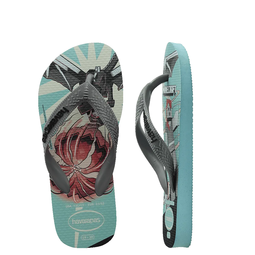Kids Top Minecraft Flip Flops
