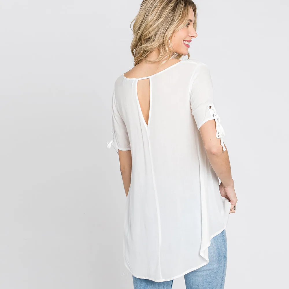 Lace Me Up Blouse