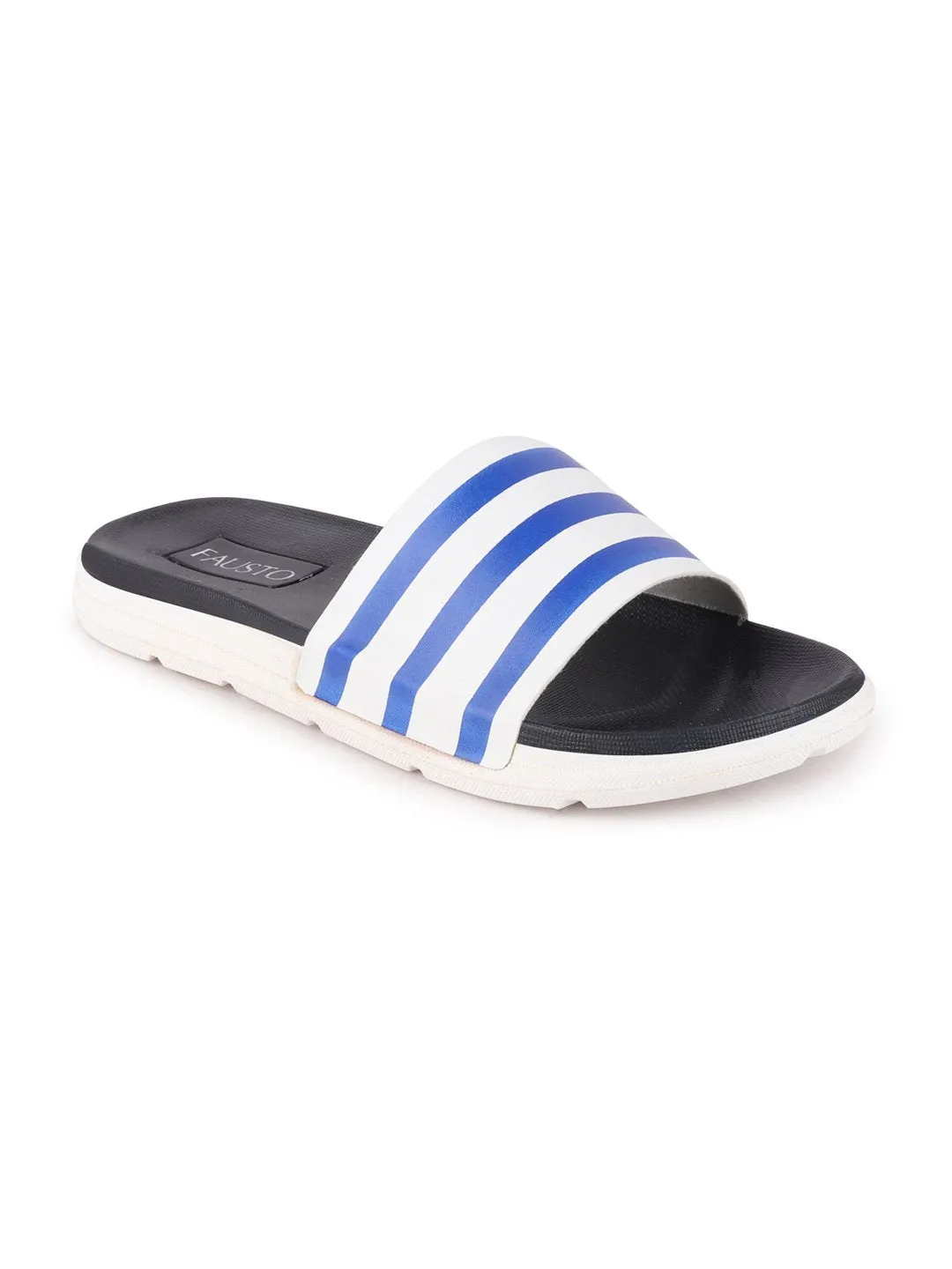Men Navy Blue Casual Slip-On Flip-Flops