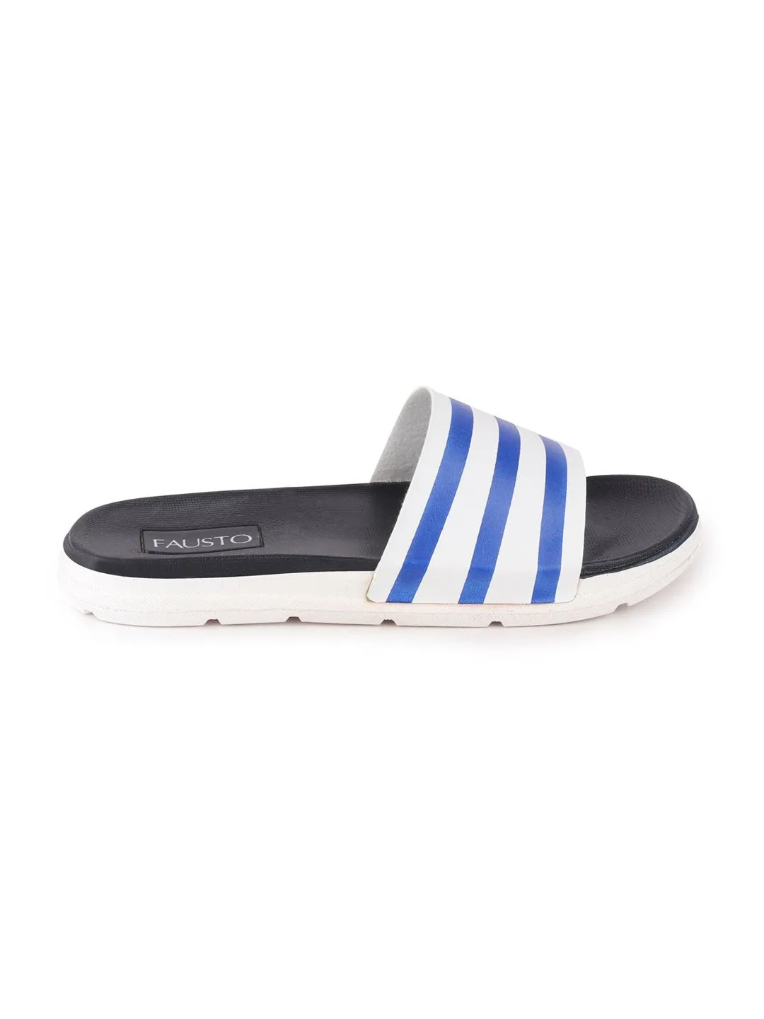 Men Navy Blue Casual Slip-On Flip-Flops