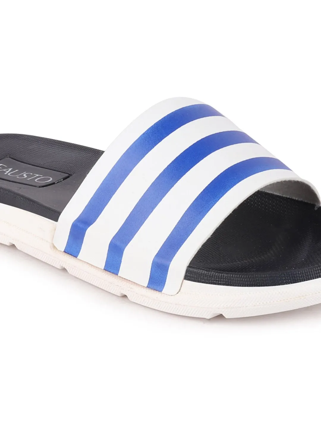 Men Navy Blue Casual Slip-On Flip-Flops