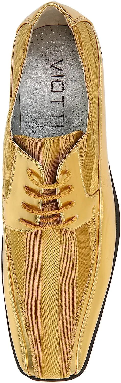 Men's Blue Formal Oxford Style Dress Shoes