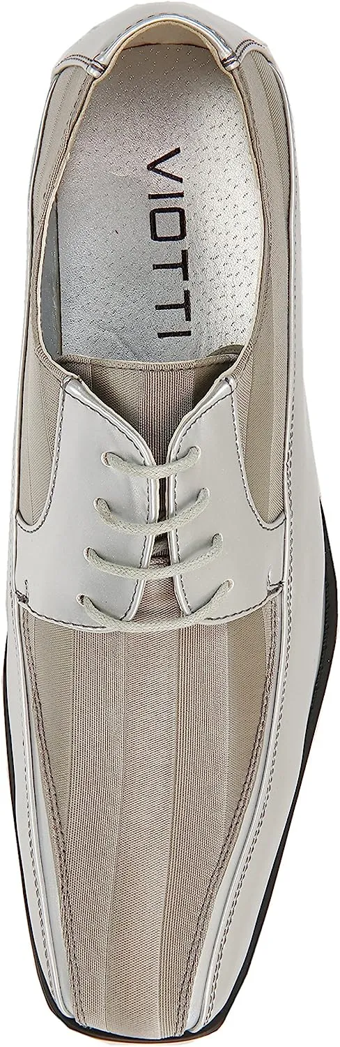 Men's Blue Formal Oxford Style Dress Shoes