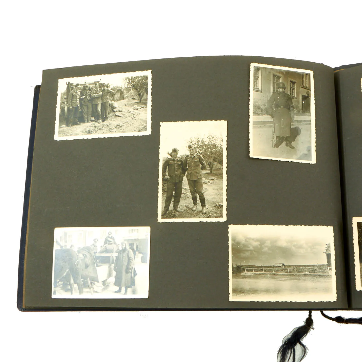 Original German WWII Luftwaffe Service Personal Photo Album Featuring Pictures of Occupied Poland - Meine Dienstzeit - 141 Photos