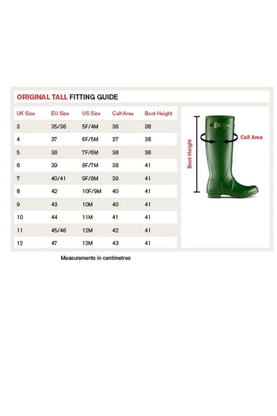 Original Tall Boot Military Red