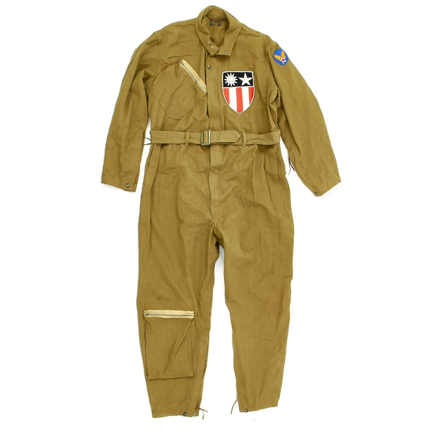 Original U.S. WWII Army Air Force Summer Type A-4 Flight Suit with CBI Patch