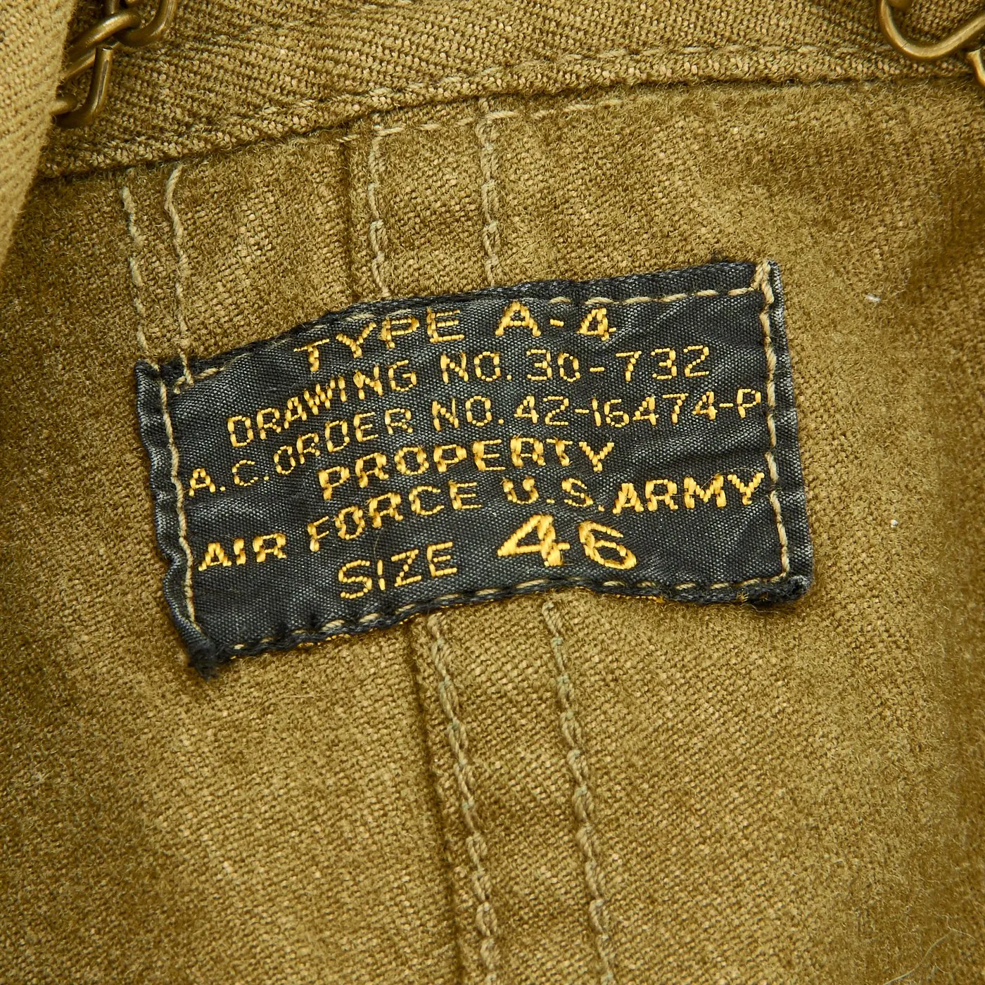 Original U.S. WWII Army Air Force Summer Type A-4 Flight Suit with CBI Patch