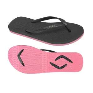 Slim Black/Pink Flip-Flops