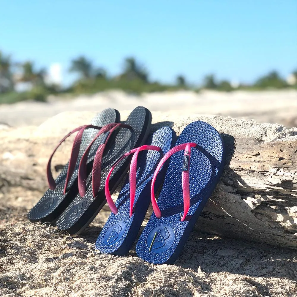 Slim Navy/Black Flip-Flops