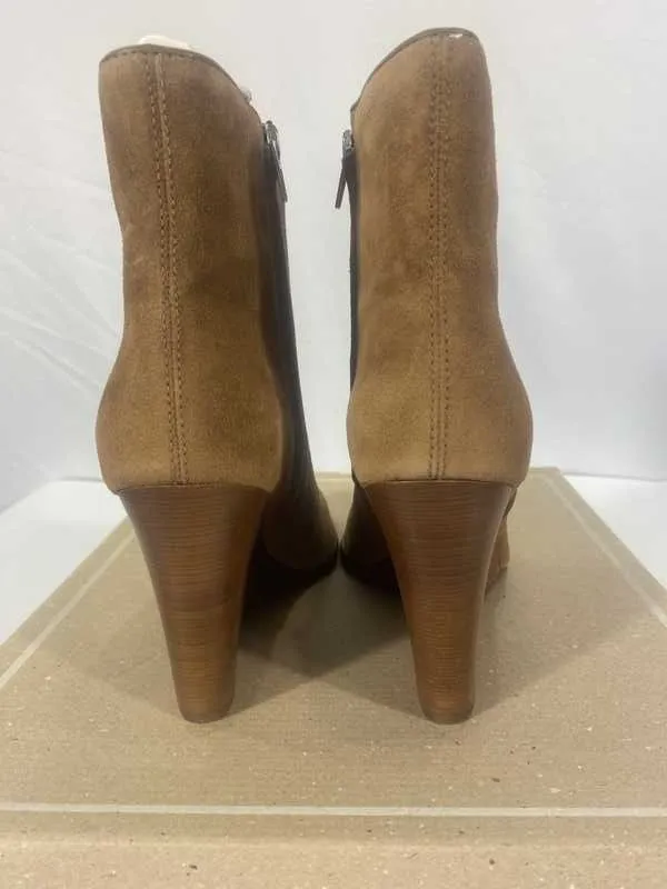 SUSANN BOOTIES CHESTNUT SUEDE - re:vita