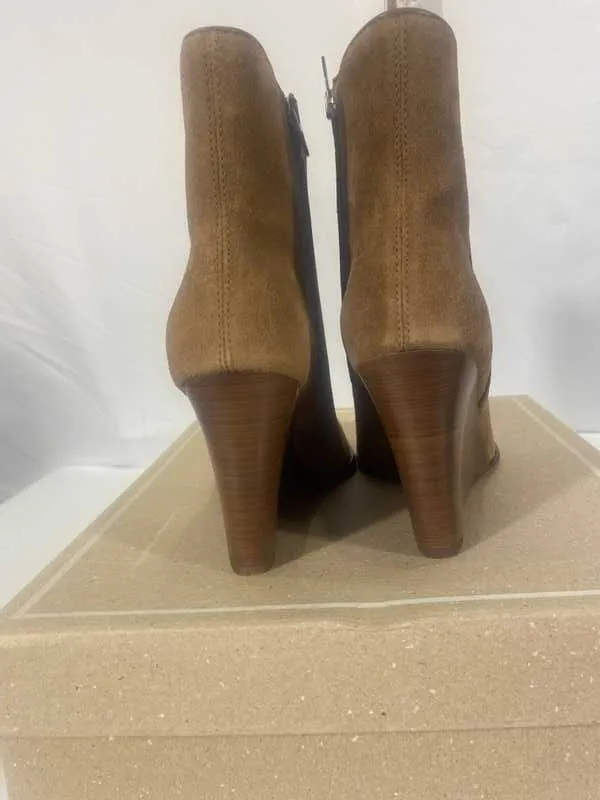 SUSANN BOOTIES CHESTNUT SUEDE - re:vita