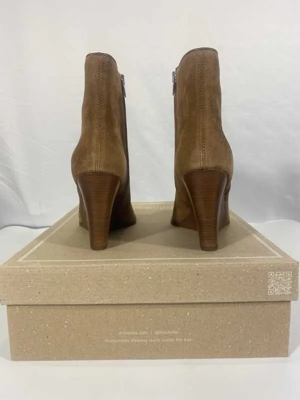 SUSANN BOOTIES CHESTNUT SUEDE - re:vita