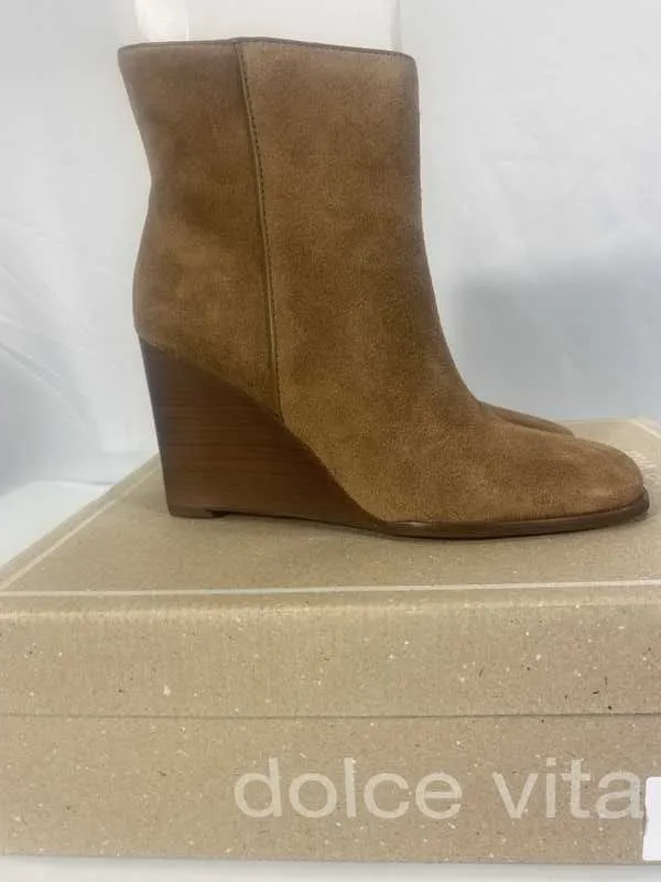 SUSANN BOOTIES CHESTNUT SUEDE - re:vita
