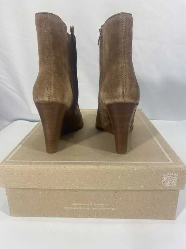 SUSANN BOOTIES CHESTNUT SUEDE - re:vita