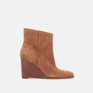 SUSANN BOOTIES CHESTNUT SUEDE - re:vita