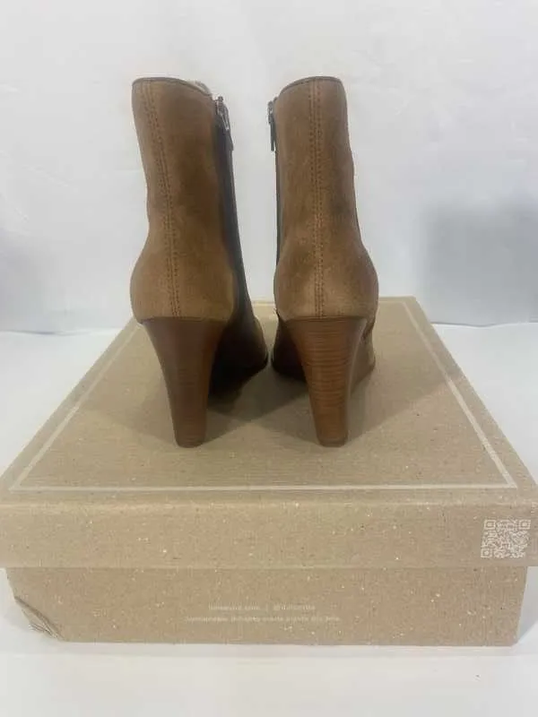 SUSANN BOOTIES CHESTNUT SUEDE - re:vita