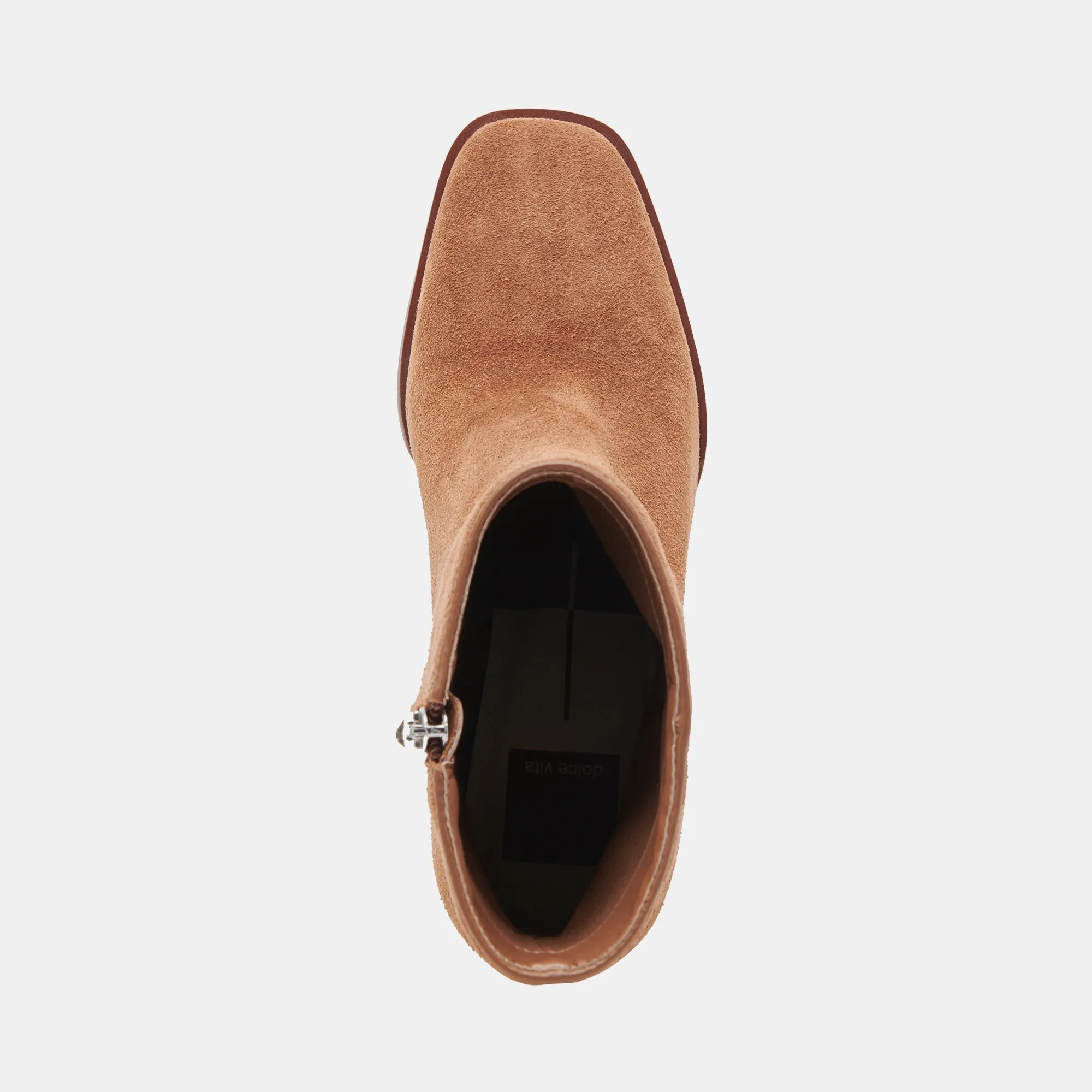 SUSANN BOOTIES CHESTNUT SUEDE - re:vita