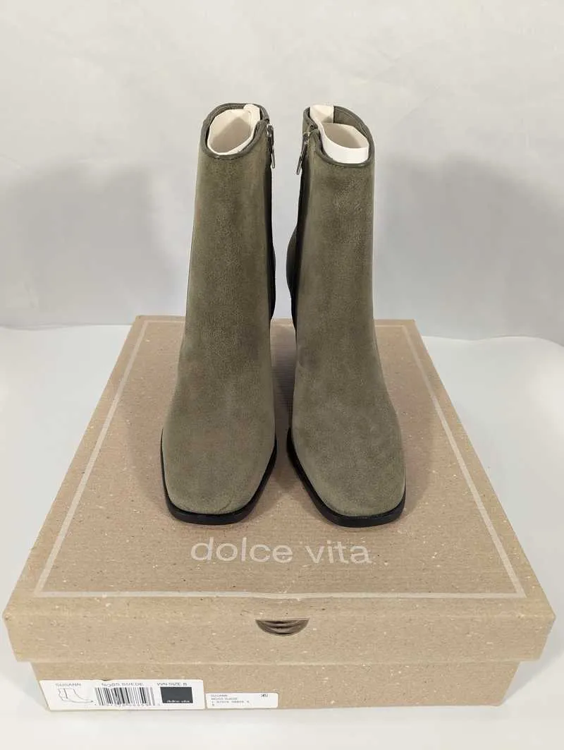 SUSANN BOOTIES MOSS SUEDE - re:vita