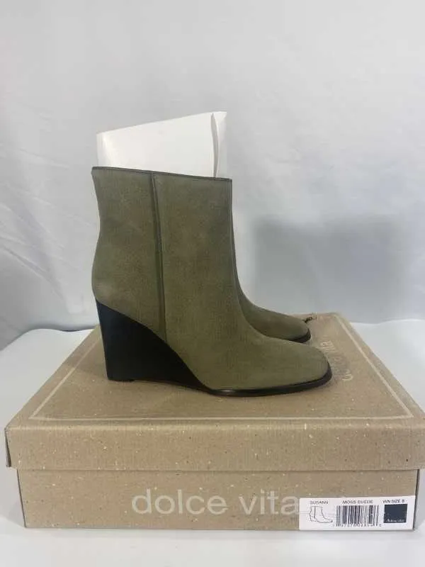 SUSANN BOOTIES MOSS SUEDE - re:vita