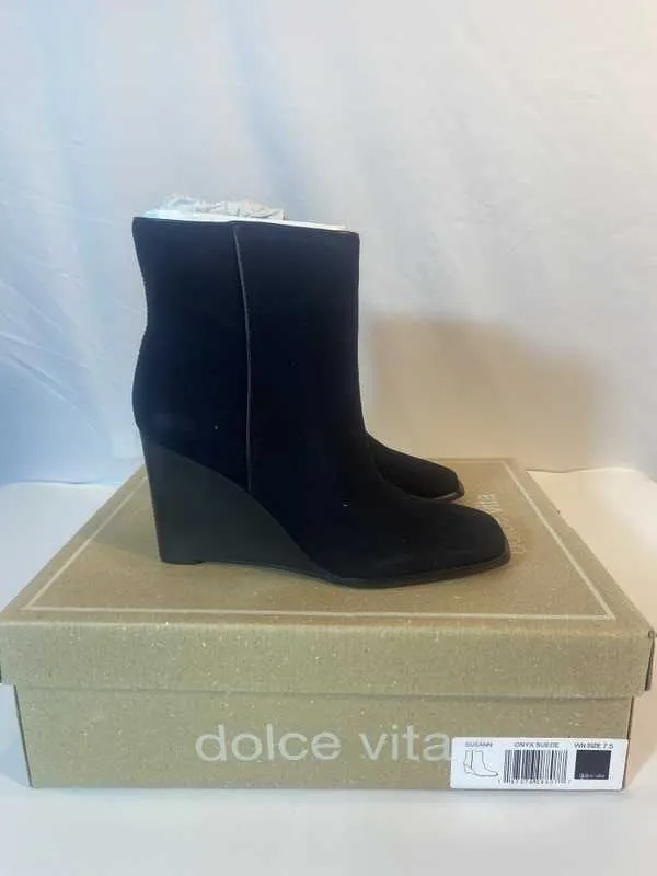 SUSANN BOOTIES ONYX SUEDE - re:vita