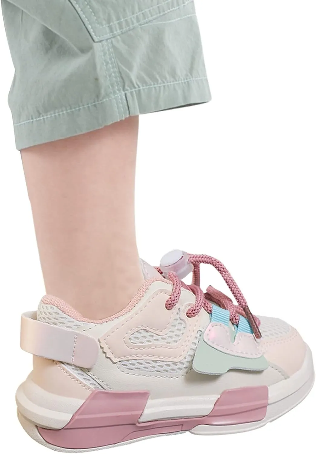 Toddler Shoelace Sneaker Mesh Breathable Baby Boys Kids Ankle First Walking Sport Shoes Non Slip Light Comfy Flat Shoes