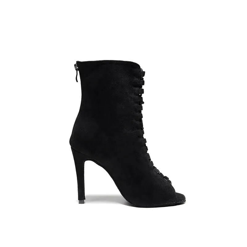 Women's Flannel Soft Sole Ballroom Latin Dance Boots